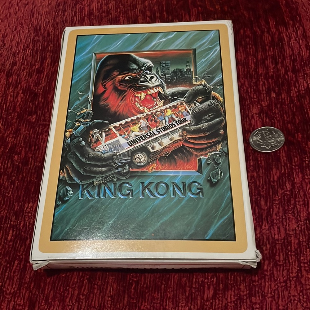 Vintage Universal Studios jumbo playing cards King Kong 1987